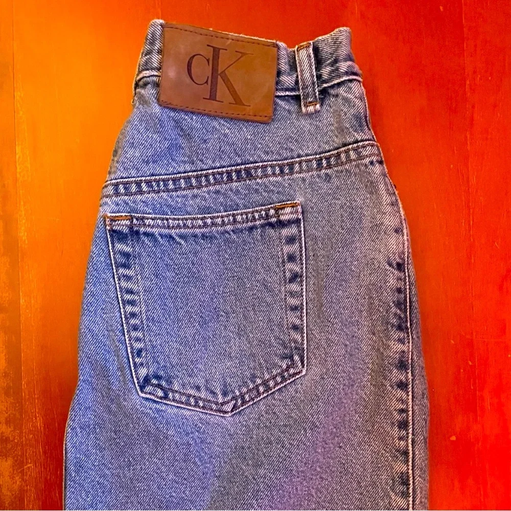 Vintage Calvin Klein Denim Skirt - Picture 3 of 5
